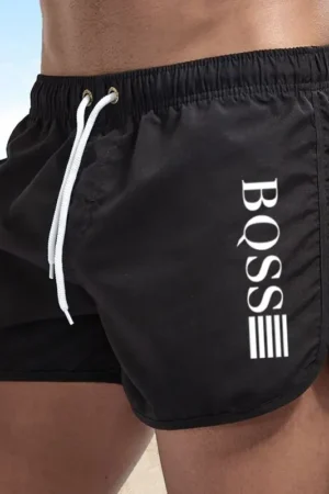 Summer Shorts Men fast drying swim shorts Breathable net fast drying surf beach pants Men's fitness pants Elastic waist shorts m