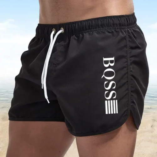 Summer Shorts Men fast drying swim shorts Breathable net fast drying surf beach pants Men’s fitness pants Elastic waist shorts m