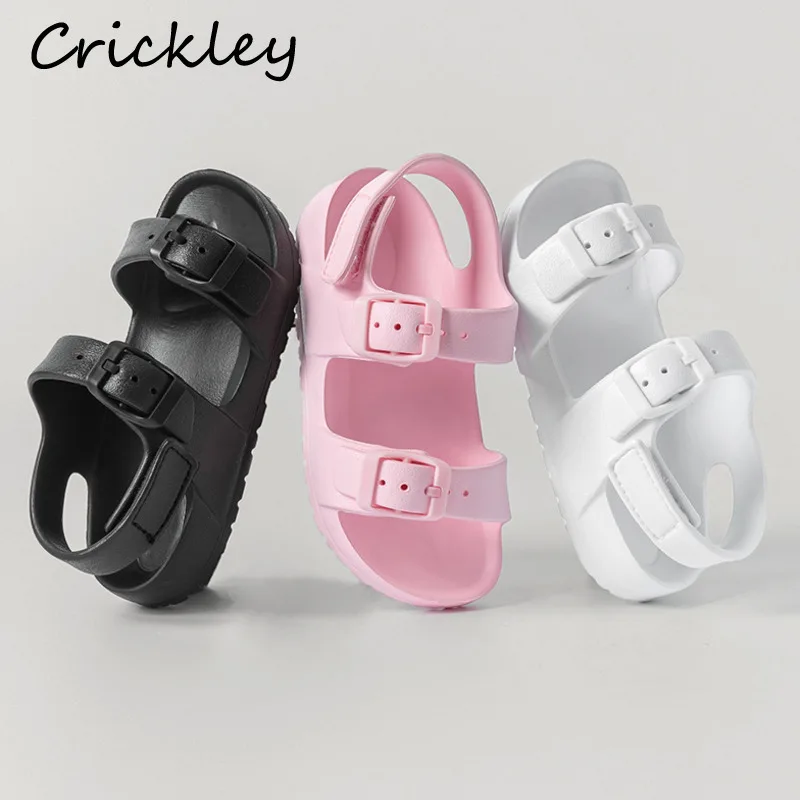 Summer Solid Buckle Children Sandals EVA Soft Waterproof Kids Sandals Hook Loop Soft Bottom Baby Boys Girls Beach Shoes 1 Summer Solid Buckle Children Sandals EVA Soft Waterproof Kids Sandals Hook Loop Soft Bottom Baby Boys Girls Beach Shoes