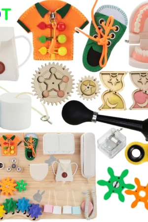 Busy Board Accessories Montessori Activity Board Components Baby Life Skills Training Early Education Toys DIY Busy Bord