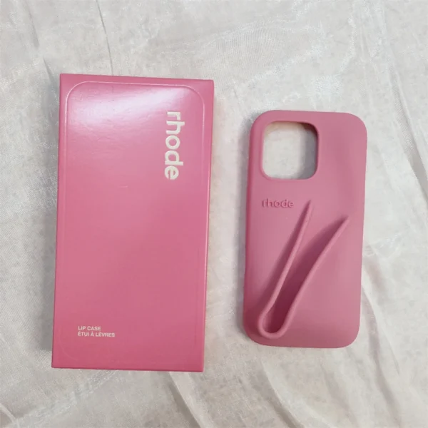 ROHDE Lipstick Slot Holder Soft Silicone Case For iPhone 17 Air 16E 16 15 14 13 12 11 Pro Max Plus Solid Color Cover With Box - Image 4