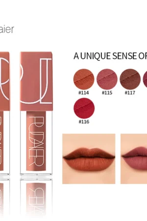 5Pcsset Liquid Matte Lipstick Cosmetics Makeup 5 Colors Lip Lipsticks Metallic Lip Gloss Stick Make up Lips Lipgloss P1202