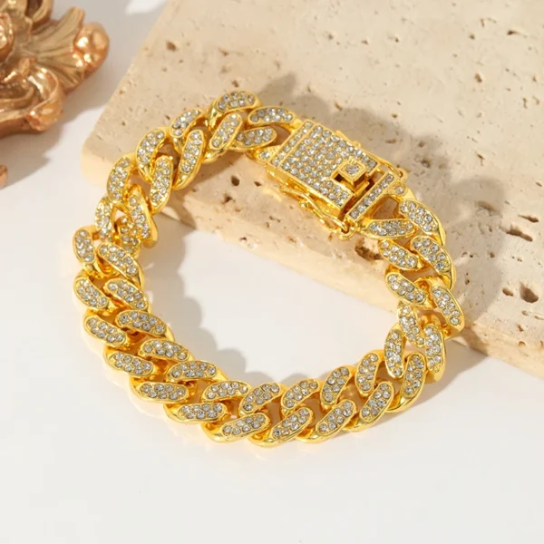 EILIECK 316L Stainless Steel Gold Color Cuban Chain Bracelet For Women Men Trendy Punk Waterproof Wrist Chain Jewelry Gift Party - Image 6