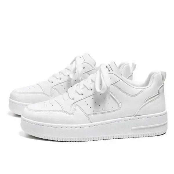 New Aerating Plate Shoes Men's Fashionable All-Matching Platform White Shoes Sports Casual Borad Shoes Fashionable Shoes - Image 5