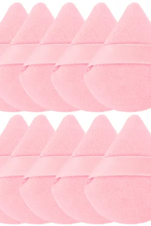 1/2/3/6Pcs Triangle Velvet Powder Puff Face Cosmetic Eye Beauty Makeup Tool Reusable Sponge Washable Mini Powder Puff Accessorie