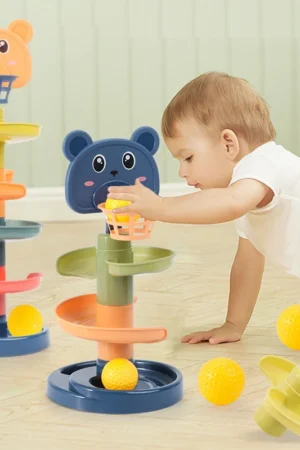 Montessori Toys Baby 0 12 24 36 Months Track Rolling Ball Push Pop Sliding Ball Early Education Toys Games Children Sensory Toy