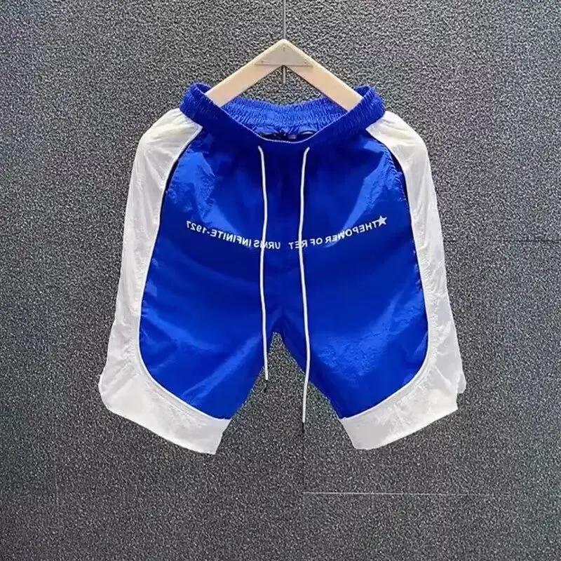 Summer Men's Quick Drying Shorts Basketball Shorts Beach Breathable Sports Short Pants Color Blocked Sweatpants Men Clothing New 1 Summer Men's Quick Drying Shorts Basketball Shorts Beach Breathable Sports Short Pants Color Blocked Sweatpants Men Clothing New