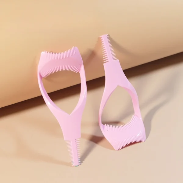3 in 1 Eyelash Tools Makeup Mascara Shield Guard Curler Applicator Comb Beauty Cosmetic Tool Guide Card Makeup Tool 3 Colors New - Image 6