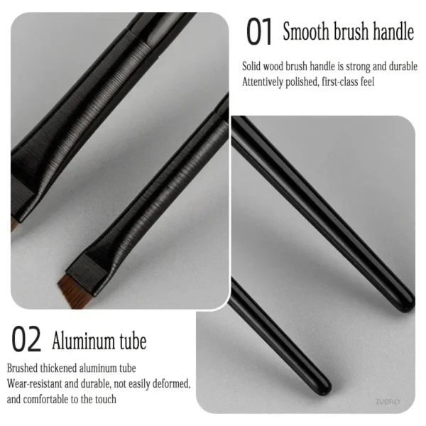 1/2pcs Blade Makeup Brushes Angled Thin Eyebrow Brush Flat Fine Eyeliner Brush Professional Liner Brow Beauty Make Up Tool - Image 4