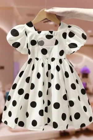 Children Summer Dresses Sleeveless Polka Dot Dress Clothes Big Girls Fashion Party Vestido Princess