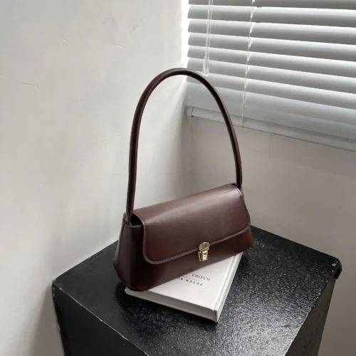 Women’s Shoulder Bag Handbag Retro Baguette Bag Underarm Bag Fashion New Hand Shoulder Bag