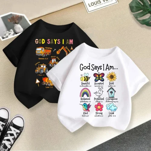 Girls’ Short-sleeved T-shirt New Half-sleeved Baby Summer Dress Girls’ Top Clothes