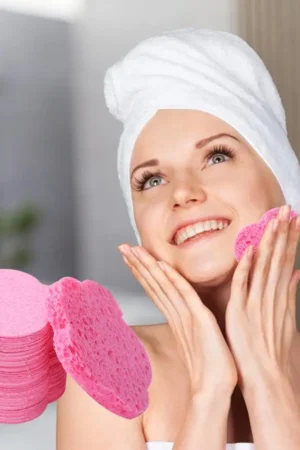 Bear Love Plum Sponge Face Wash Towel Natural Compressed Face Makeup Spa Removal Shaped Heart Puff Massage E4b0