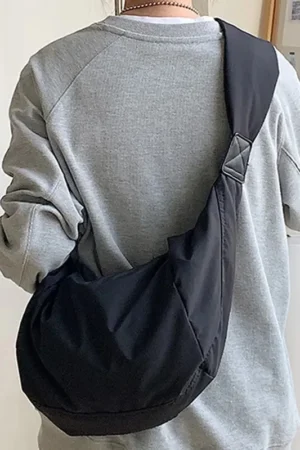 New Fashion Summer Large Capacity Casual Nylon Women Shoulder Bag Korean Style Hobos Bag Youth Crossbody Shoulder Bag