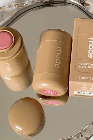 6 colors Makeup Blusher Rouge Powder Pocket Blush Lip Gloss Cheek Hydrating Stick Natural Cream Lipstick Cheek Easy Apply Color