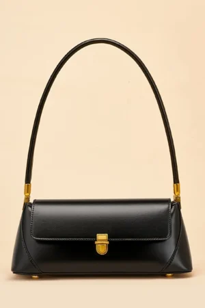 Women's Bag High Feeling Fashion Style PU Material Shoulder Bag Retro Baguette Underarm Bag Hundred