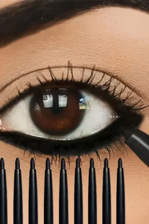 3PCS/9PCS Long-Lasting Waterproof Black Eyeliner Pencil -Smudge-Proof Sweat-Resistant for Bold Eye Makeup, ldeal Gift