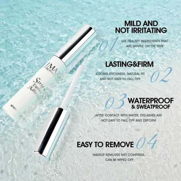 IMAGIC 5ml False Eyelash Extension Glue Waterproof Fast Dry Long Lasting Strong No Irritation Transparent Eyelash Primer Tools - Image 2