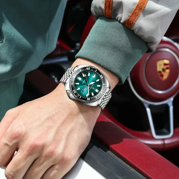 POEDAGAR Business Men Watch Date Week Waterproof Luminous Luxury Man Wristwatch Sports Stainless Steel Men's Quartz Watches Male - Image 5