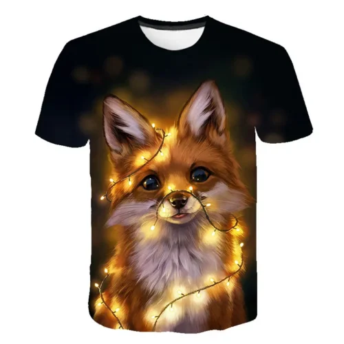 2023 New Animal Lion Tiger 3D T Shirts Casual Men Women Children Fashion Short Sleeve Boy girl Kids Printed Cartoon Cool Tops