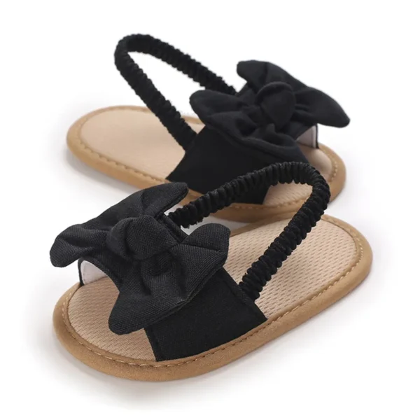 Cute Bowknot Baby Sandals for Girl Shoes Summer Princess Soft Sole Non-slip Open Toe Walking Infant Shoes for Beach Slippers - Image 3