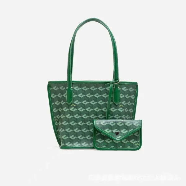 Mini Tote Bag Christy Ng Cross-Border Handbag Sturdy Handle Mother-Child Basket Design Canvas Lining Polyurethane Material - Image 2