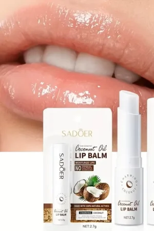 Coconut Lip Balm Lasting Nourishment and Moisture for Men and Women Daily Care Lip Balm