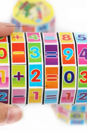 Children Mathematics Numbers Magic Cube Toy Montessori Puzzle Game Kids Learning Educational Math Block Calculate Game
