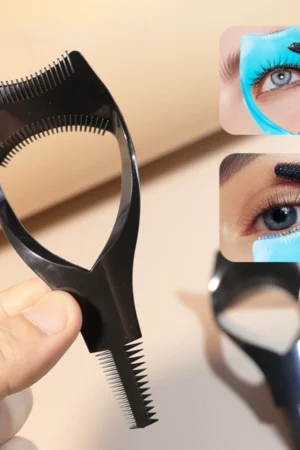 3 in 1 Eyelash Tools Makeup Mascara Shield Guard Curler Applicator Comb Beauty Cosmetic Tool Guide Card Makeup Tool 3 Colors New