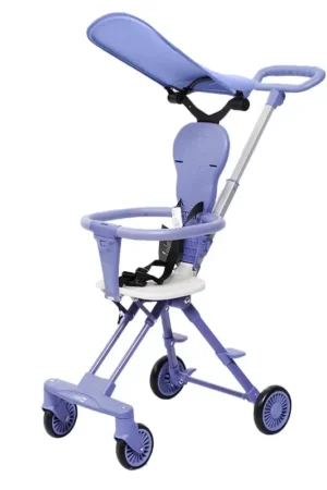 Baby Stroller with Baby Stroller Foldable and Foldable on Plane Four Wheels Stroller