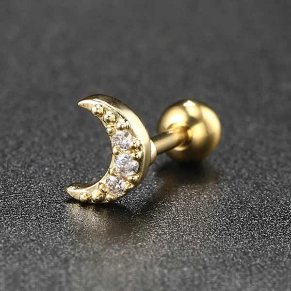 1pc Helix Piercing Butterfly Earrings Women Trend Zircon Mini Cartilage Ear Jewelry Daith Piercing Rook Tragus Body Accessories - Image 4