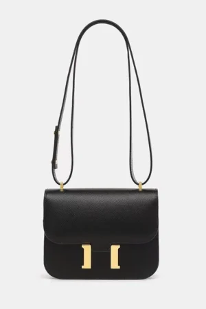 2025 new classic niche women's hand-held small square bag, casual high-end feel palm print single shoulder crossbody handbag