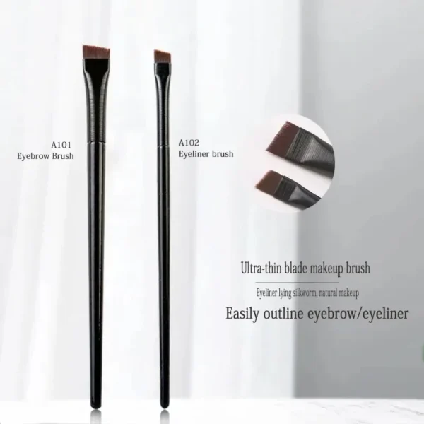 1/2pcs Blade Makeup Brushes Angled Thin Eyebrow Brush Flat Fine Eyeliner Brush Professional Liner Brow Beauty Make Up Tool - Image 3