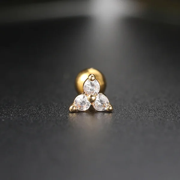 1pc Helix Piercing Butterfly Earrings Women Trend Zircon Mini Cartilage Ear Jewelry Daith Piercing Rook Tragus Body Accessories - Image 6