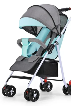 Baby Stroller Is Lightweight Foldable and Can Sit or Lie on Four Wheels