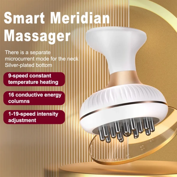 Electric Meridian Brush Gua Sha Body Massager EMS Microcurrent Hot Compress Scraping Lymphatic Drainage Machine Fat Burner - Image 5