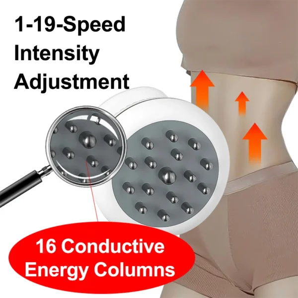 Electric Meridian Brush Gua Sha Body Massager EMS Microcurrent Hot Compress Scraping Lymphatic Drainage Machine Fat Burner - Image 4