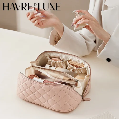 Makeup bag for women 2025 new high-end light luxury high-end large capacity portable travel storage bag bag accessories
