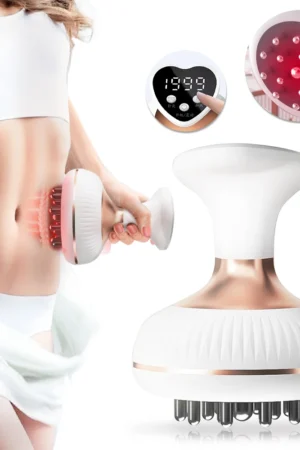 Electric Meridian Brush Gua Sha Body Massager EMS Microcurrent Hot Compress Scraping Lymphatic Drainage Machine Fat Burner