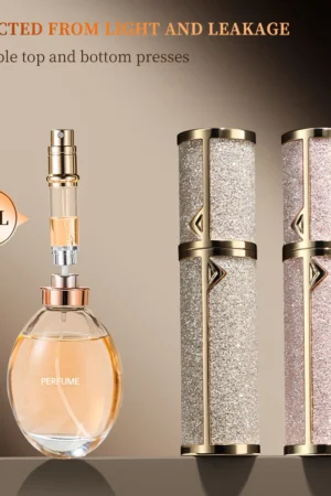 5ML Portable Compact Leather Perfume Bottle Multipurpose Sprayer Refillable Empty Perfume Atomizer for Travel Spray Bottle 1PC