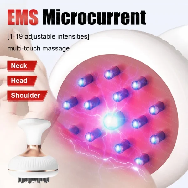 Electric Meridian Brush Gua Sha Body Massager EMS Microcurrent Hot Compress Scraping Lymphatic Drainage Machine Fat Burner - Image 3