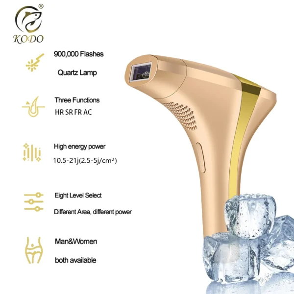 KODO 2025 High-end customization ice Laser Hair removal Laser Epilator Permanent IPL Painless Photoepilator 4 in 1 face and body - Image 3