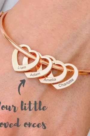 Personalized Bracelet for Women Stainless Steel Love Charms with Carving Name Adjustable Bangle Custom Jewelry Pulseras De Mujer