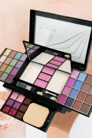 TYA Makeup set 46 colors Pearl eye shadow Powder puff Powder blusher Lip gloss set combination T6145